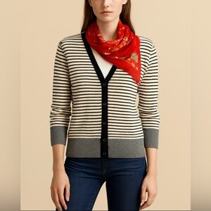 Mexx | black & white stripe cardigan